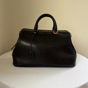 2011 Phoebe Philo era Celine Black Leather Satchel